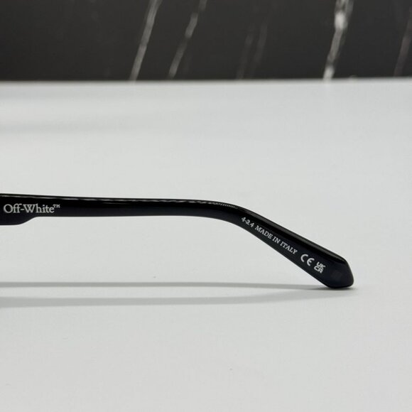 NEW OFF-WHITE OERI13C RENTON 1007 SUNGLASSES WOMEN OVAL BLACK EYEWEAR - Picture 9 of 11